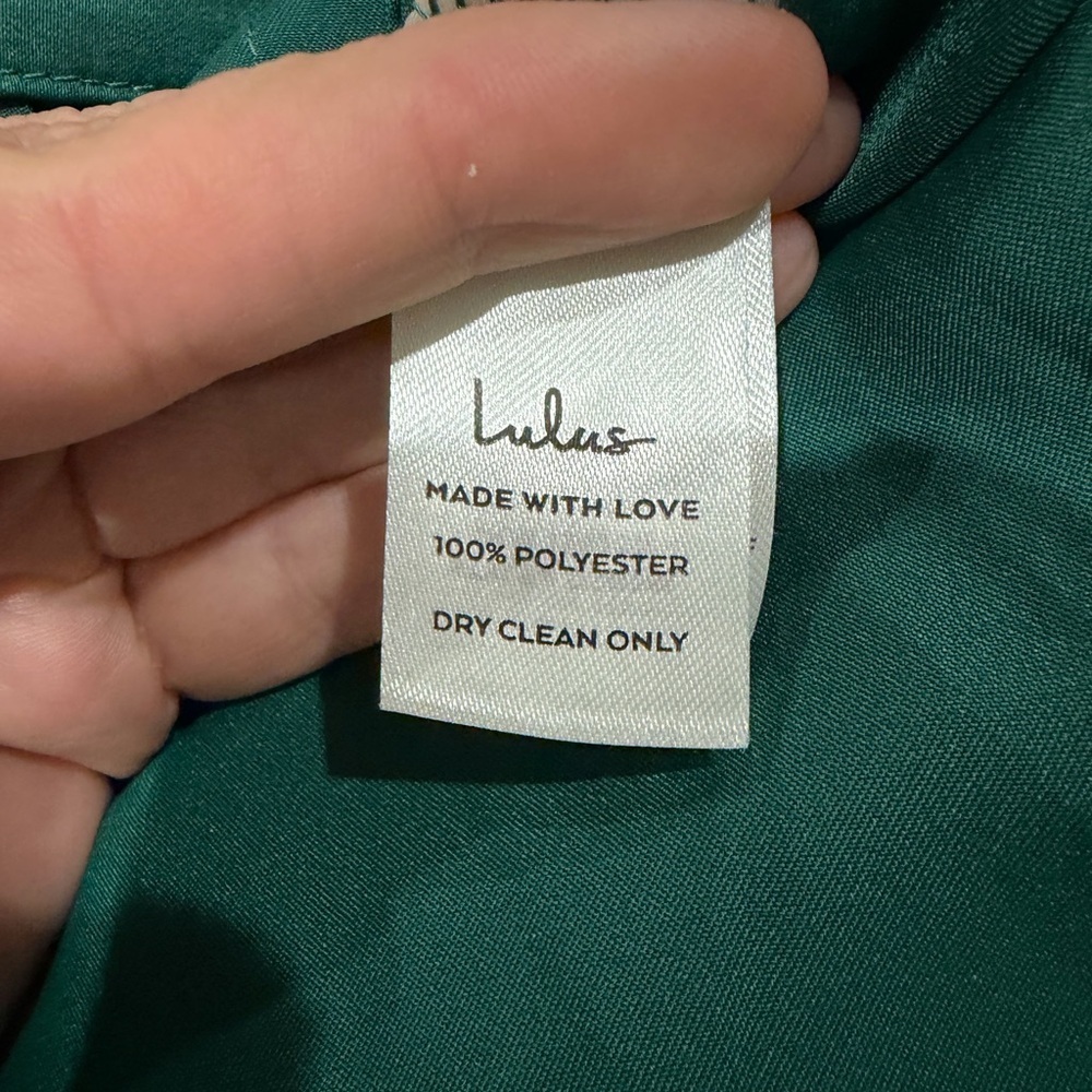Lulu's Forest Green Cowl Neck Midi Slip Dress - Picture 5 of 5